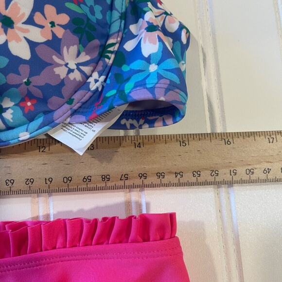 Cupshe Bikini NWT Women L Push Up Pink High Waist Floral Underwire Swimsuit Set - Picture 8 of 8